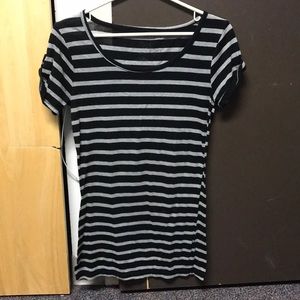 Grey and black stripe shirt